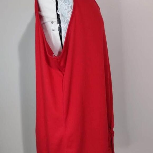 2X Blouse Ultra Teeze Red Sleeveless NWOT C4061 - Picture 2 of 5